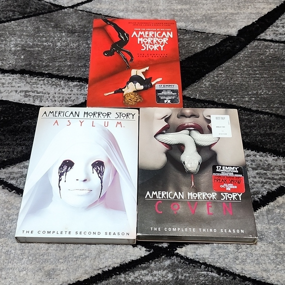 AMERICAN HORROR STORY 1ST 2ND & 3RD SEASONS DVD BUNDLE